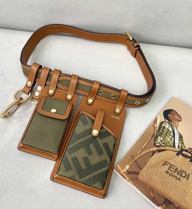 Replica Fendi Multifunctional Green Phone Bag Waist Bag 593