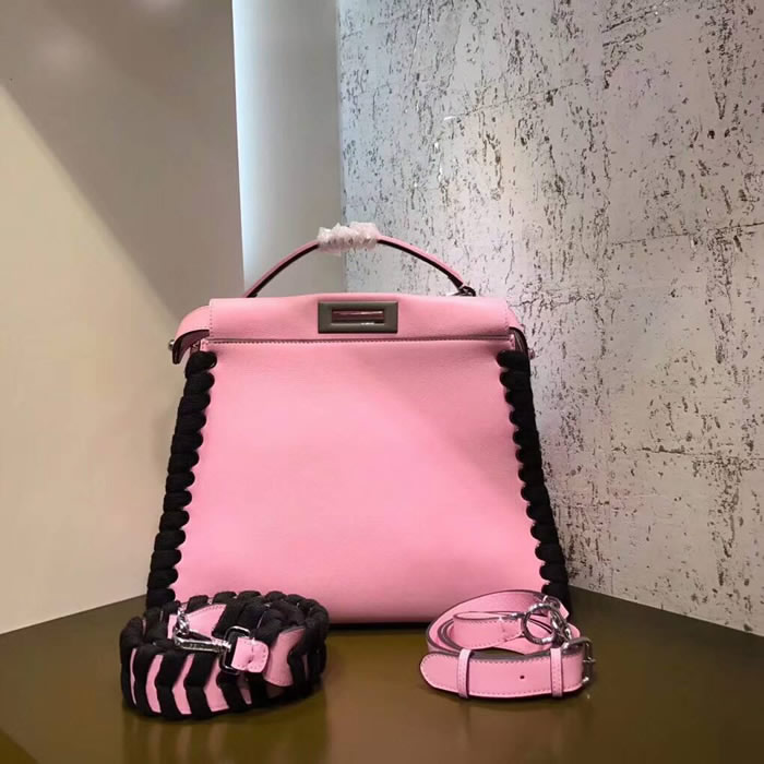 Replica Fendi Handbag Pink Shoulder Crossbody Bag 7210M