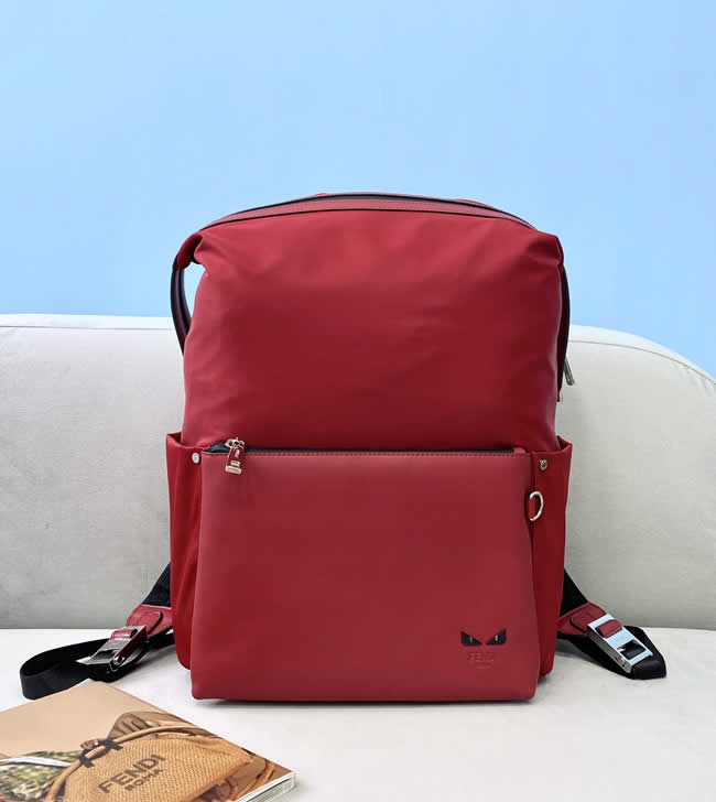 Replica Discount Fendi Red Functional Waterproof Backpack 2325