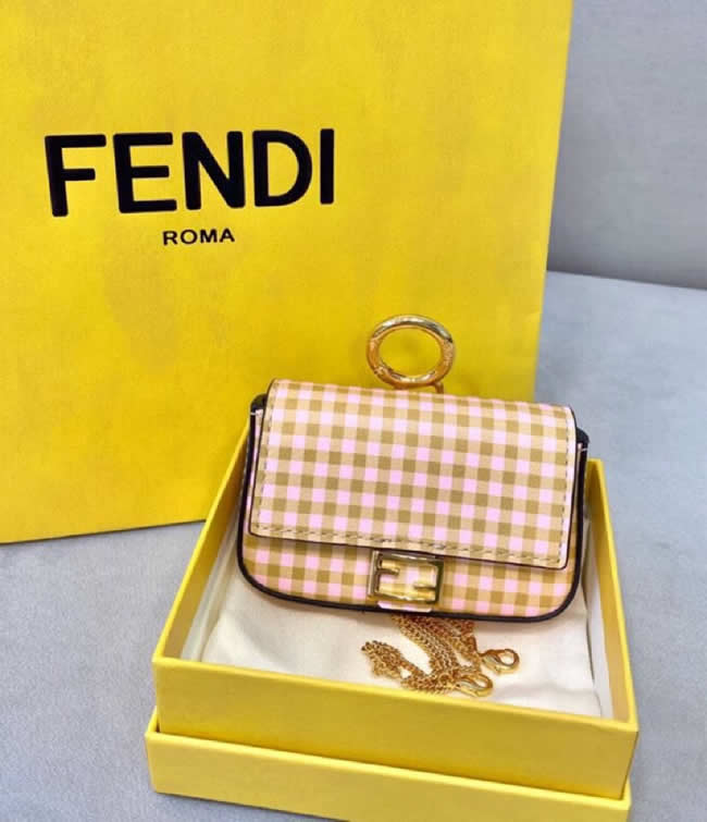 Fake Fendi Mini Baguette Fashion Women Pink Clutch Messenger Bag 8290B
