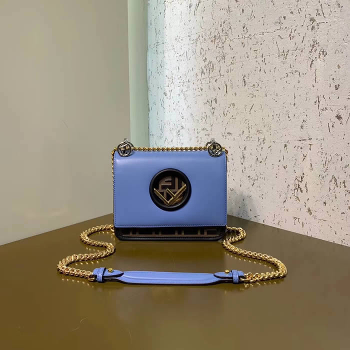 Fashion New Fendi Blue Flip Tote Messenger Bag 2820S