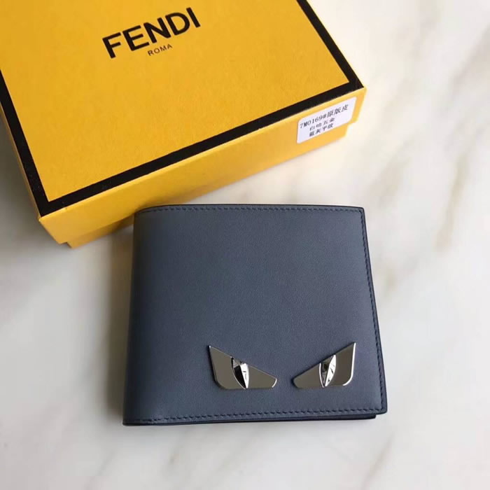 Discount Fake Fendi Metal Eye Horizontal Wallet 0169