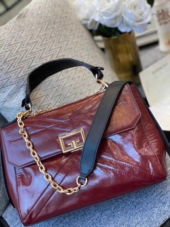 Fake Givenchy New Autumn And Summer Givenchy Red Wine ID Bag Shoulder Bag