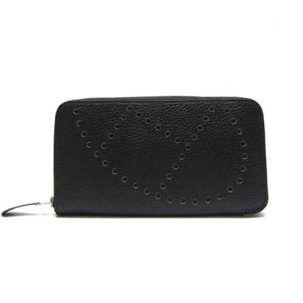 Replica Hermes Wallet High Quality H2010 Ladies Black Cow Leather Purse with wholesale price from China.