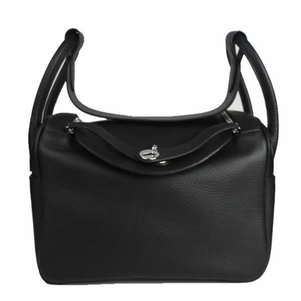 Replica Hermes Lindy High Quality 3178 Lambskin Black Cross Body Bag Ladies with wholesale price from China.