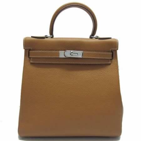 Replica Hermes Kelly High Quality H1027 Coffee Ladies Cow Leather with wholesale price from China.