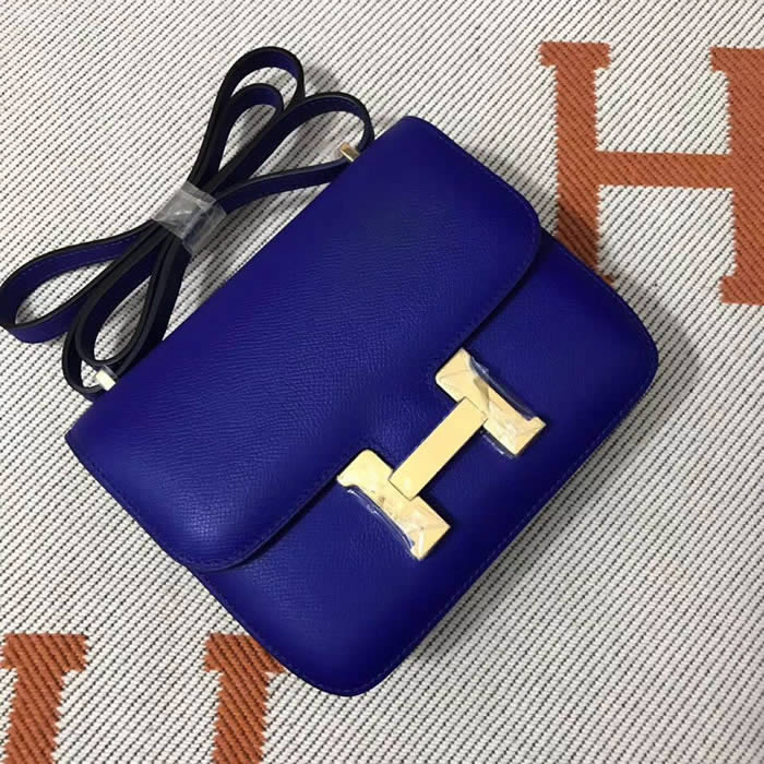 Cheap New Constance EP Blue Shoulder Bag Crossbody Bag With Golden Hardware