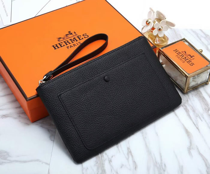 Fake Hermes Casual Men And Women Black Clutches Bags Outlet