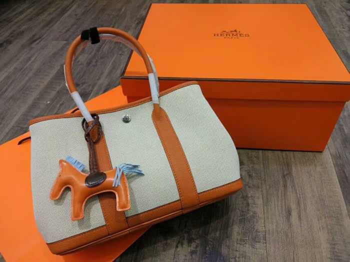 Discount Hermes Orange Garden Party Handbags Crossbody 30cm 1:1 Quality