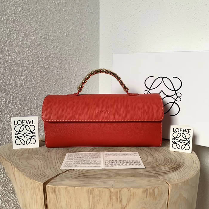 Fake Discount Loewe Vintage Red Tote Handbags Outlet