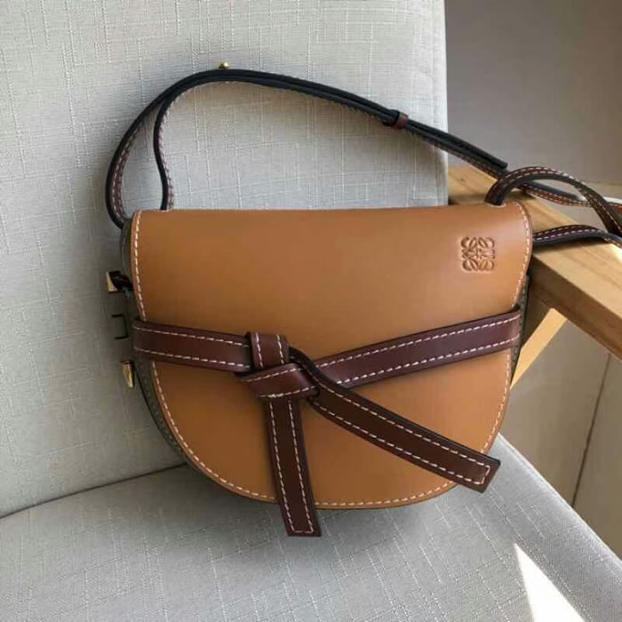 Replica Discount Loewe Fashion Yellow Gate Handbag Bow Bag