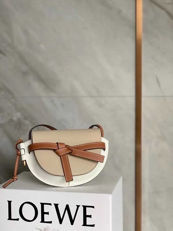 Replica New Loewe Mini Gate Khaki One Shoulder Crossbody Bag