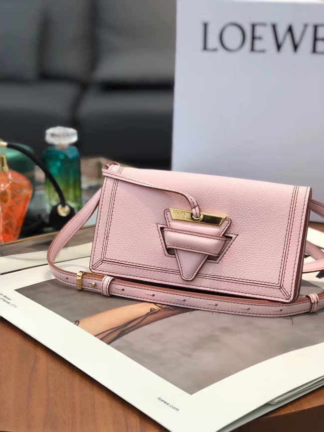 Replica Loewe Cheap Pink Barcelona Soft Mini Shoulder Bag
