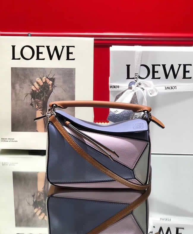 Replica Hot Sale Loewe Mini Puzzle Color Matching Crossbody Shoulder Bag
