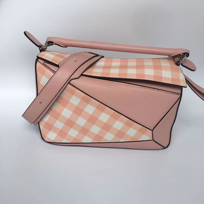 Replica Loewe Puzzle Top Handle Bags Pink Messenger Bag