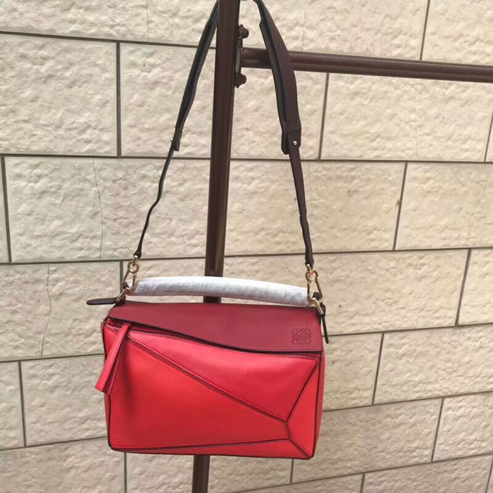 Replica Loewe Puzzle Top Handle Bags Red Messenger Bag