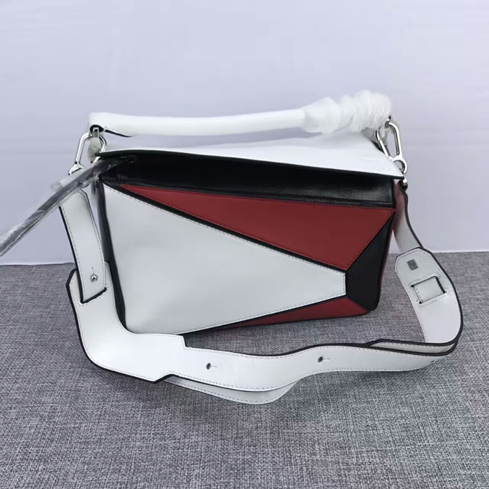 Replica Loewe Puzzle Top Handle Bags White Messenger Bag