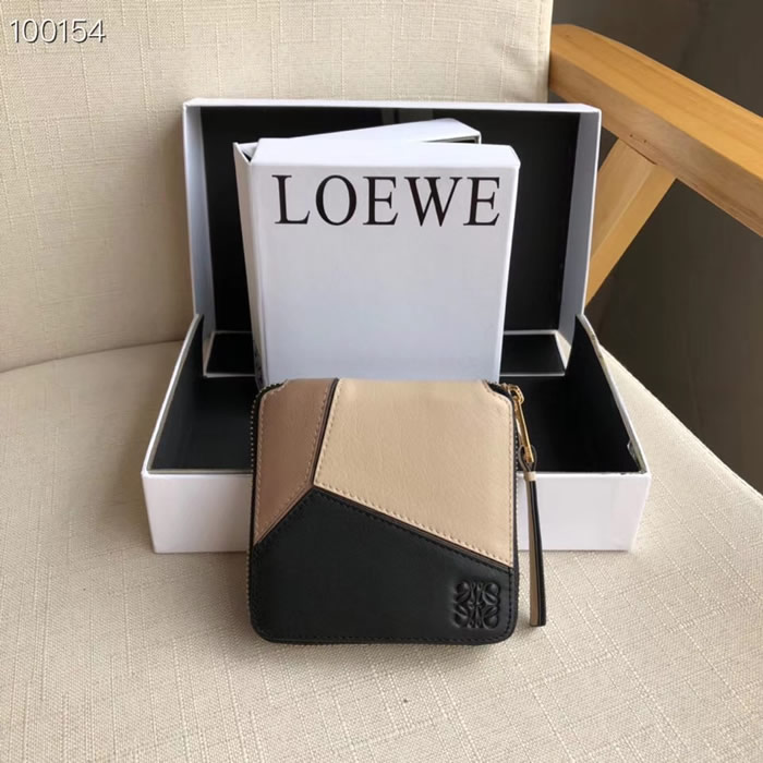 Wholesale Fake Cheap Loewe Khaki Puzzle Small Wallet