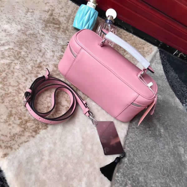 Fake Miu Miu Miulogo Latest Pink Suitcase Bag Tote Crossbody Bag 5Bh122