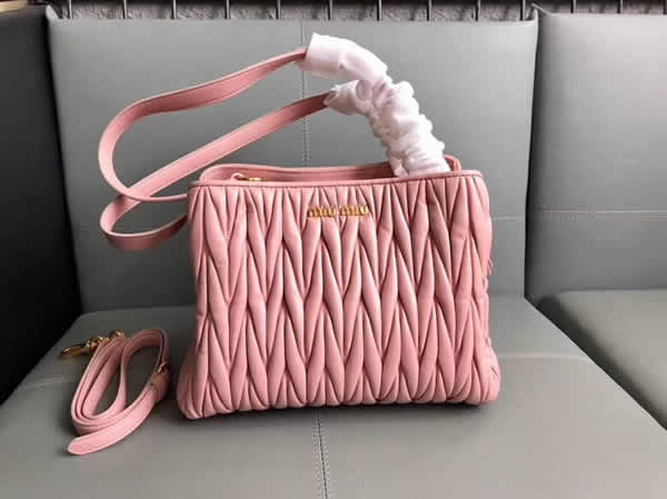New Miu Miu Classic Handbag Pink Shoulder Messenger Bag 5BG103