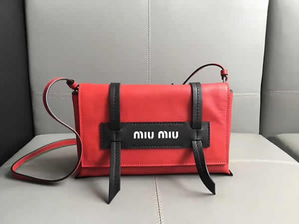 Replica Discount New Miu Miu Grace Lux Red Shoulder Bag 5BD076