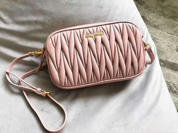 Discount Miu Miu Matelasse Pink Shoulder Bag Crossbody Bag 5BH539