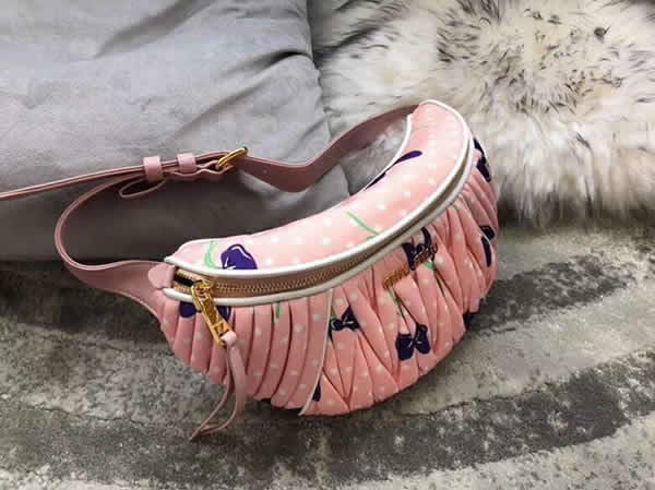 Wholesale Fake Miu Miu New Print Pocket Waist Bag Outlet Online 5Bl009