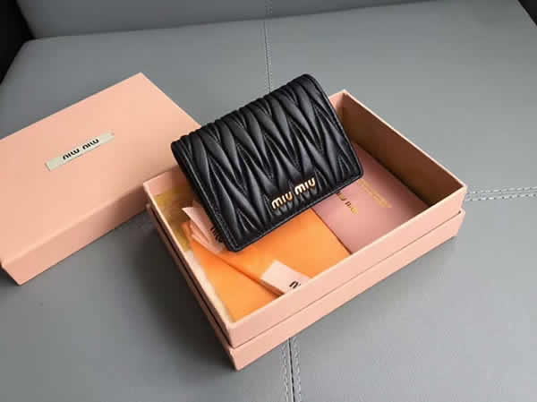 Replica Fashion Miu Miu Black Pocket Wallet 5Mv204