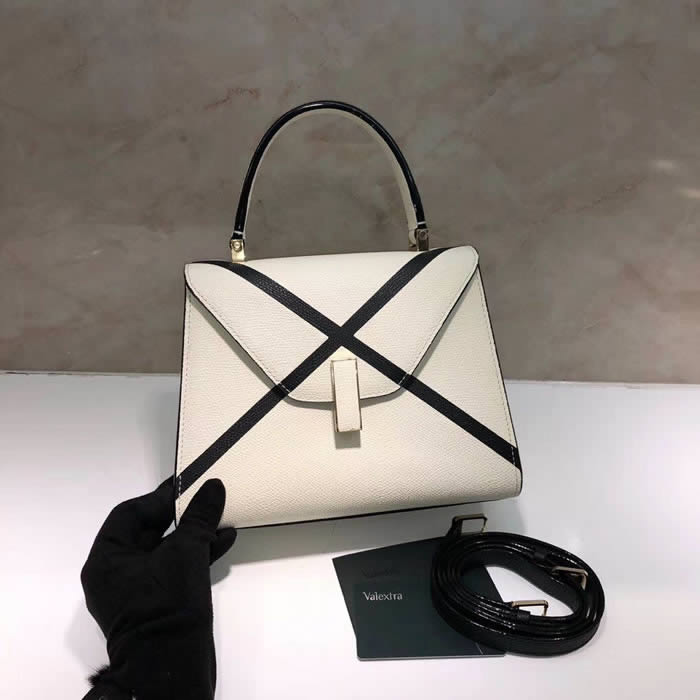 Replica New Valextra Esomp White Tote Messenger Bag With 1:1 Quality