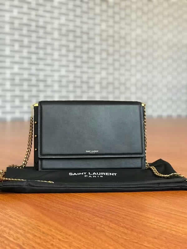 Replica Cheap YSL Chain Bag Black Shoulder Messenger Bag