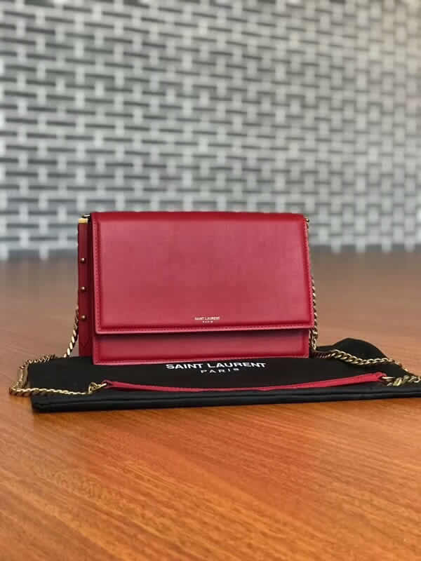 Replica Cheap YSL Chain Bag Red Shoulder Messenger Bag