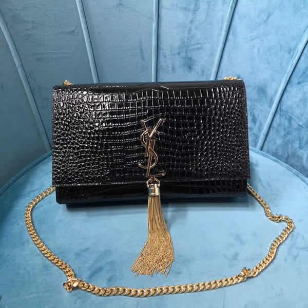 Replica Yves Saint Laurent Classic Monogram Black Shoulder Bag With Chain 354119