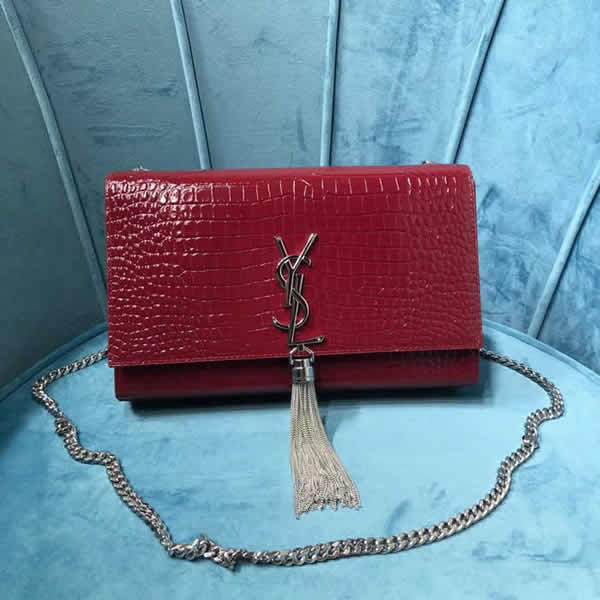 Classic Yves Saint Laurent Monogram Red Flap Shoulder Crossbody Bag 354119