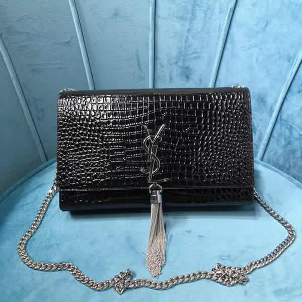 Classic Yves Saint Laurent Monogram Black Flap Shoulder Crossbody Bag 354119