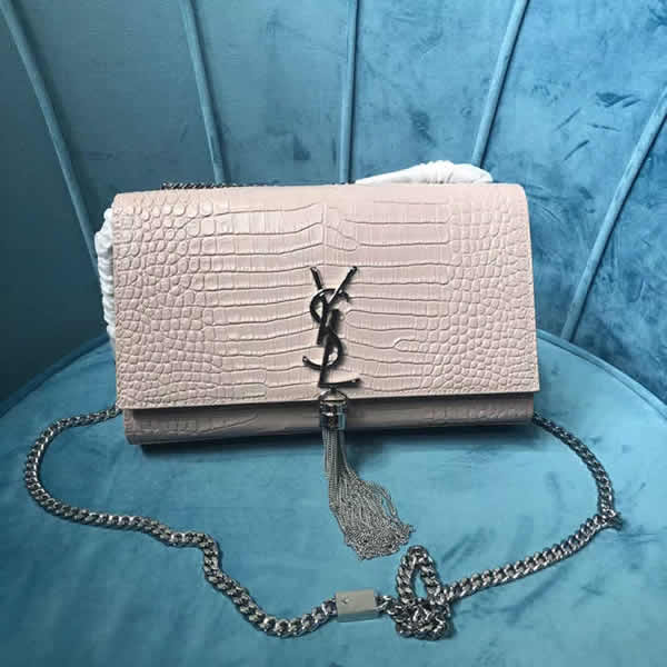 Classic Yves Saint Laurent Monogram White Flap Shoulder Crossbody Bag 354119