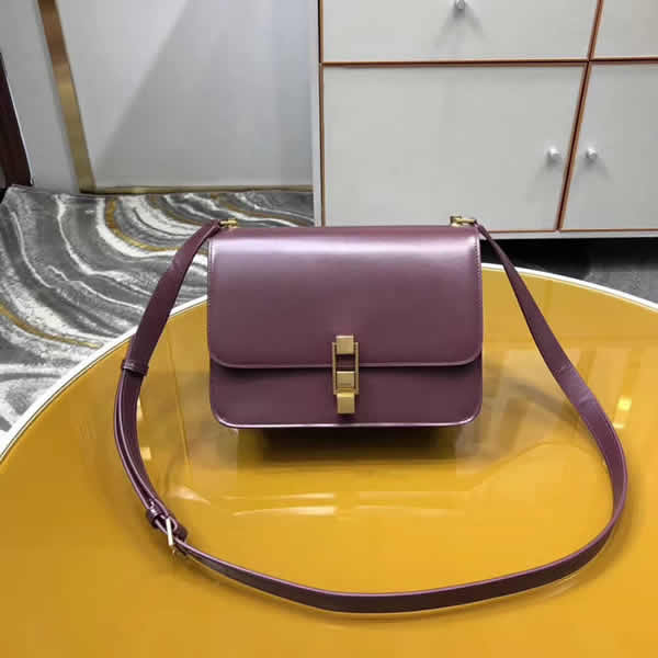 Wholesale Replica Discount Yves Saint Laurent Purple Flap Shoulder Bag