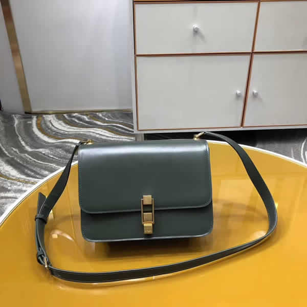 Wholesale Replica Discount Yves Saint Laurent Green Flap Shoulder Bag