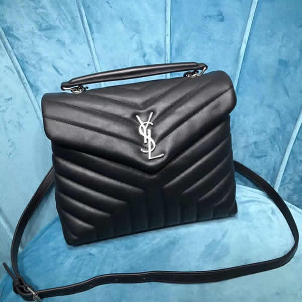 Top Quality Casual Yves Saint Laurent Black Flap Crossbody Bags