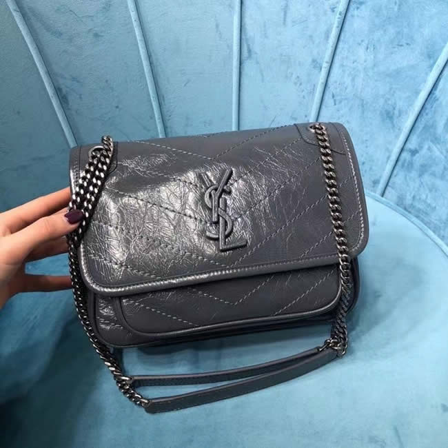 Replica Discount New Yves Saint Laurent Baby Niki Black Flap Shoulder Bag