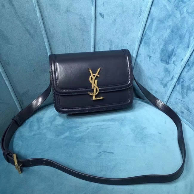 Fake Yves Saint Laurent Solferino Box Monogram Black Crossbody Bag