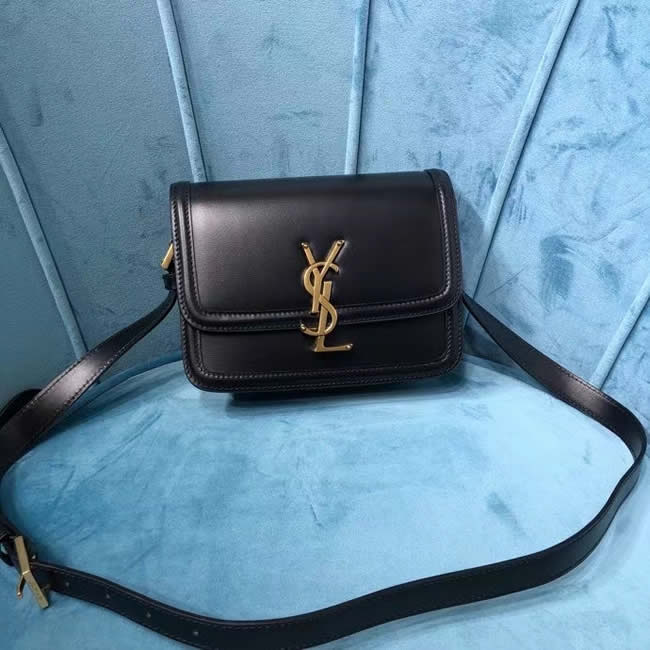 Replica Yves Saint Laurent Solferino Box Monogram Black Crossbody Bag