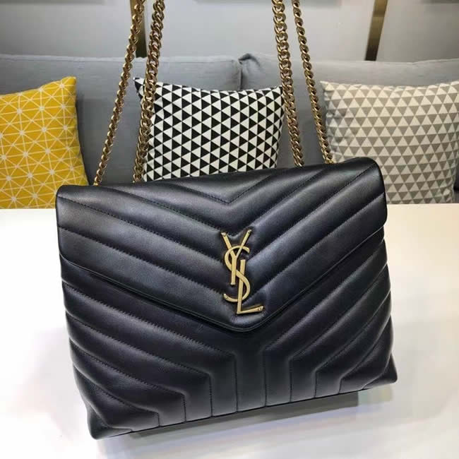 Knock Off Yves Saint Laurent Classic Black Flap Bag Leather Crossbody Bag