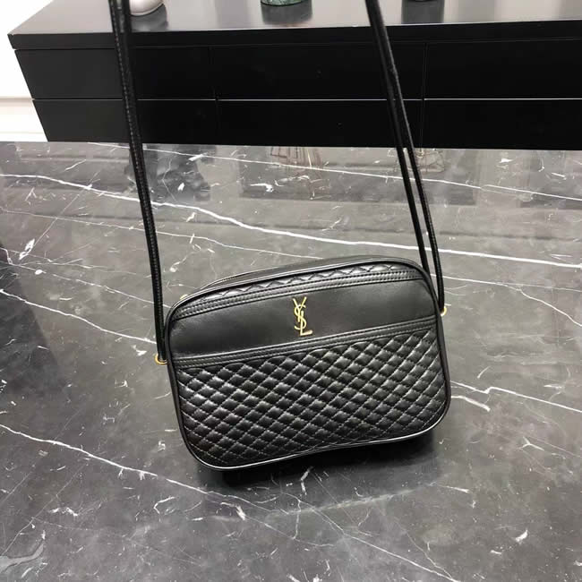 Replica Yves Saint Laurent Camera Bag Shoulder Bag Black Crossbody Bag
