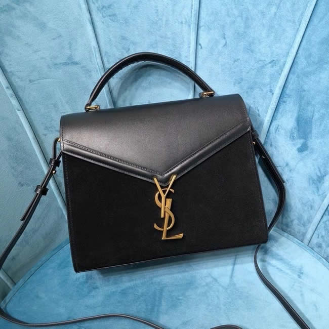 Fake Yves Saint Laurent New Cassandra Black Handbag Shoulder Bag