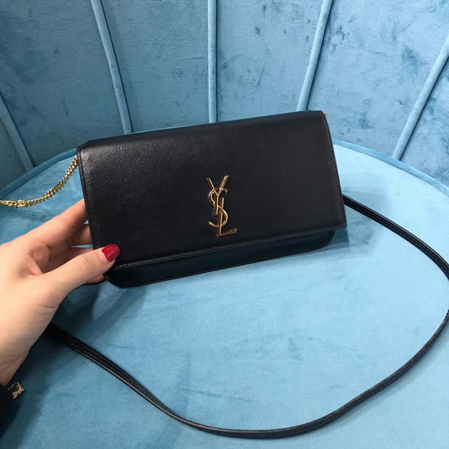 Yves Saint Laurent Monogram New Product Messenger Bag Chain Bag Black Mobile Phone Bag