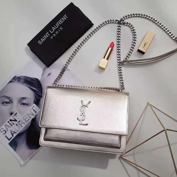 New Replica Silver Yves Saint Laurent Sunset Monogram Saint Laurent Handbags 442906