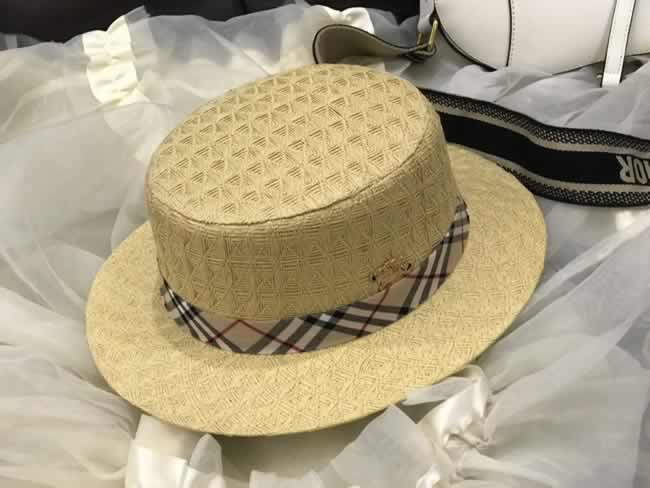 Burberry Women Straw Sunhat Fisherman Cap Wide Hat Summer Travel Climbing Beach Foldable Hats Outdoor Cap Sunhats