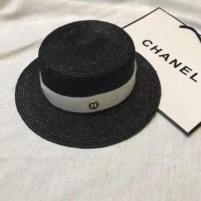 New Fashion Women Straw Hermes Hat Sunbonnet Foldable Beach Hat Outdoor Travel Sunhat Summer Hat Large Brim Hats