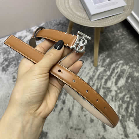 Fake Discount Burberry Leather Belts for Women Fashion Classic Simple Female New Luxury 03