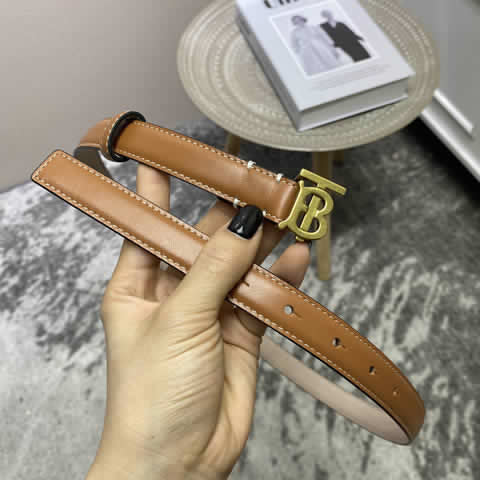 Fake Discount Burberry Leather Belts for Women Fashion Classic Simple Female New Luxury 04